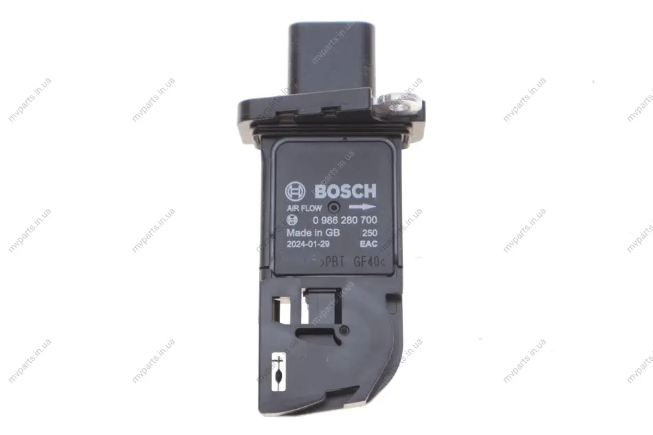 Витратомір повітря Citroen Jumper/Ford Transit 1.0EcoBoost-2.2HDi/TDCi 11- 0 986 280 700 BOSCH 0-986-280-700 (фото 1)