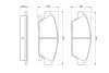 Колодка гальм. диск. HONDA ACCORD передн. (вир-во Bosch) BOSCH 0-986-424-289 (фото 5)