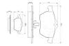 Колодки гальмівні (передні) Opel Astra G 99-02/Vectra B 95-03/Calibra A 91-97/Saab 9-3 98-09 0 986 424 360 BOSCH 0-986-424-360 (фото 5)