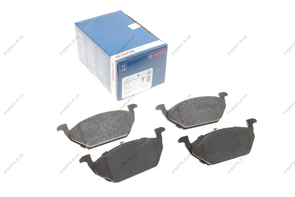 Колодки гальмівні (передні) VW Caddy 03- (вушка вверх) 0 986 424 364 BOSCH 0-986-424-364 (фото 1)