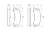 Колодки гальмівні (задні) Toyota Camry 86-01/Avensis 97-03/Carina 87-97/Lexus RX 98-03/ES 89-01 0 986 424 383 BOSCH 0-986-424-383 (фото 5)
