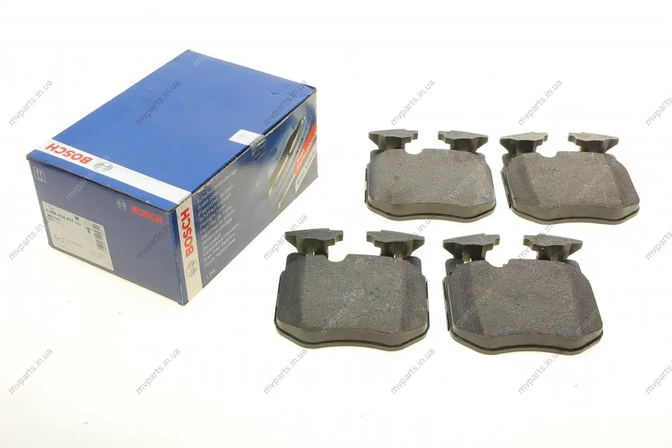 Колодки гальмівні (передні) BMW 3 (G20, G21) / 5 (G30, G31) / 7 (G11, 12) / X5 (G05) / X6 (G06) 17 - 0 986 424 431 BOSCH 0-986-424-431 (фото 1)