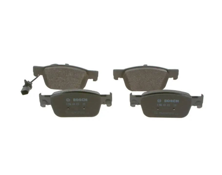 Колодки гальмівні (передні) Audi A4/A5 15- (з датчиком) 0 986 424 433 BOSCH 0-986-424-433 (фото 1)