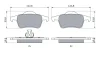 Колодка гальм. диск. VOLVO S60, S80 задн. (вир-во Bosch) BOSCH 0-986-424-539 (фото 4)