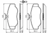 Колодка гальм. диск. LANDROVER 98- задн. (вир-во Bosch) BOSCH 0-986-424-565 (фото 6)