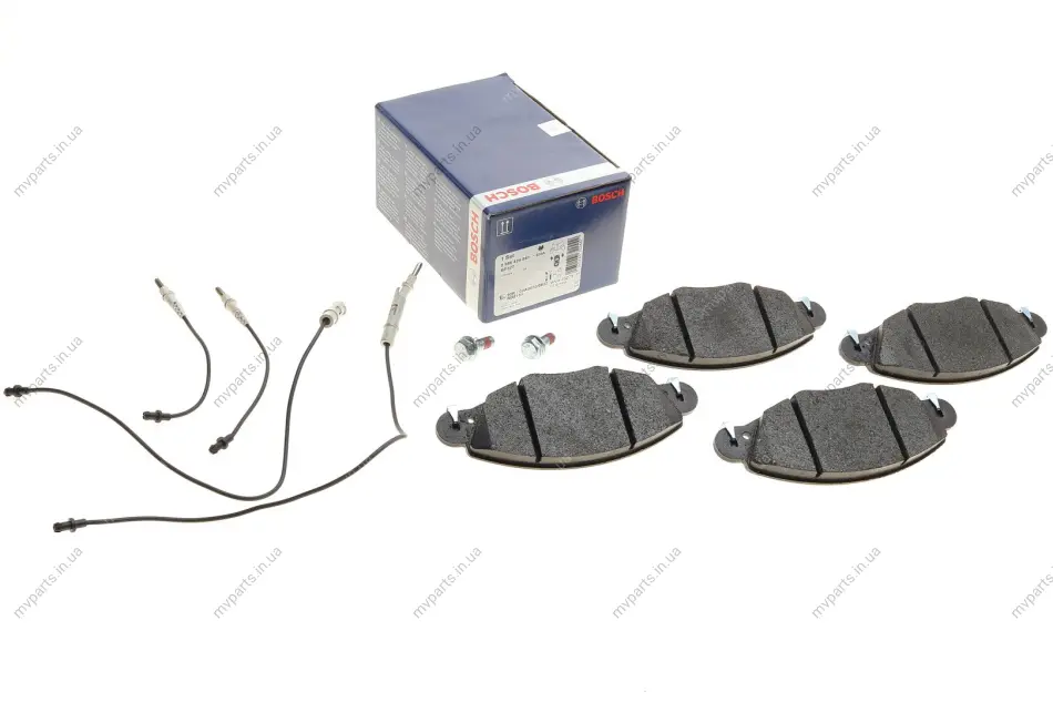 Колодки гальмівні (передні) Citroen С5 01- (+датчики) 0 986 424 581 BOSCH 0-986-424-581 (фото 1)