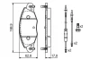 Колодки гальмівні (передні) Citroen С5 01- (+датчики) 0 986 424 581 BOSCH 0-986-424-581 (фото 2)