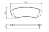 Колодки гальмівні (задні) Toyota Land Cruiser 100 98-07/Lexus LX II 98-08 0 986 424 641 BOSCH 0-986-424-641 (фото 5)