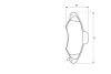 Колодки гальмівні (передні) Ford Escort V/VI 90-00/Orion III 90-93 (Bosch) 0 986 424 644 BOSCH 0-986-424-644 (фото 5)