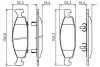 Колодки гальмівні (передні) Jeep Grand Cherokee 3.1TD/4.0I/4.7V8 99-05 0 986 424 666 BOSCH 0-986-424-666 (фото 5)