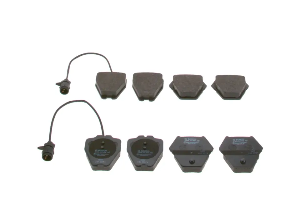 Колодки гальмівні (передні) Audi 100/A6/A8 91-02 (з датчиком) 0 986 424 689 BOSCH 0-986-424-689 (фото 1)
