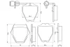 Колодки гальмівні (передні) Audi 100/A6/A8 91-02 (з датчиком) 0 986 424 689 BOSCH 0-986-424-689 (фото 5)