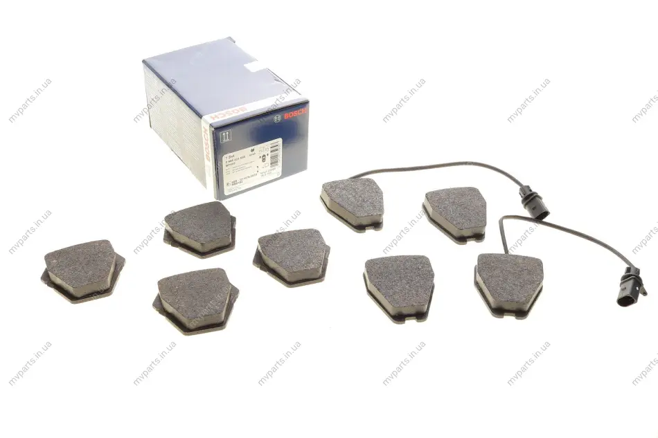 Колодки гальмівні (передні) Audi A4 97-01/A6 97-05/VW Passat B5 00-05/Phaeton 02-08 (+датчики) 0 986 424 690 BOSCH 0-986-424-690 (фото 1)