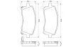 Колодка гальм. диск. SUBARU FORESTER/IMPREZA/LEGACY передн. (вир-во Bosch) BOSCH 0-986-424-700 (фото 4)