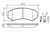 Колодка гальм. диск. MAZDA MPV, MITSUBISHI PAJERO, передн. (вир-во Bosch) BOSCH 0-986-424-709 (фото 5)