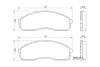 Колодки гальмівні (передні) Kia Carnival -06/K2500/Pregio 2.5-2.9 97- 0 986 424 714 BOSCH 0-986-424-714 (фото 5)
