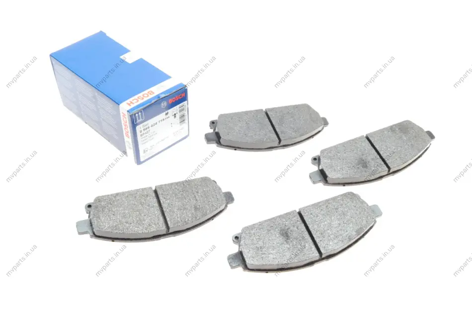 Колодки гальмівні (передні) Nissan X-Trail 01-13/Pathfinder 95-05 0 986 424 715 BOSCH 0-986-424-715 (фото 1)