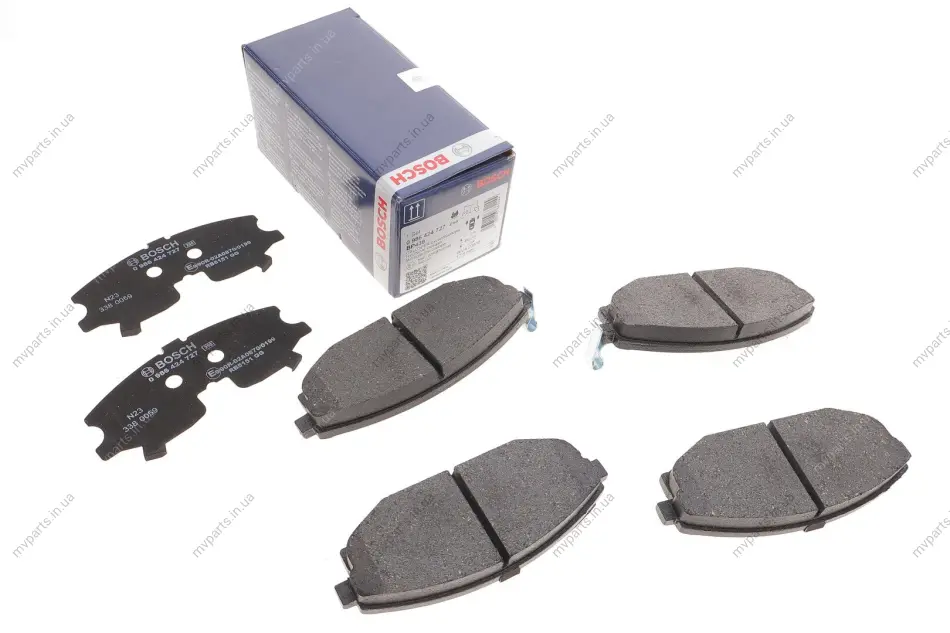 Колодки тормозные (передні) Hyundai Galloper I/Sonata IV 91-03 (Mando) 0 986 424 727 BOSCH 0-986-424-727 (фото 1)
