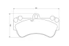 Колодки гальмівні (передні) Porsche Cayenne/VW Touareg 02-10 (Brembo) (190x99,1) 0 986 424 740 BOSCH 0-986-424-740 (фото 2)