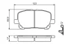 Колодки гальмівні (передні) Toyota Avensis/Corolla 01-10 (Akebono) 0 986 424 761 BOSCH 0-986-424-761 (фото 5)