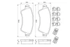 Колодки гальмівні (передні) Citroen Xsara 98-04/Peugeot 206 99- 0 986 424 801 BOSCH 0-986-424-801 (фото 5)
