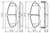 Колодки гальмівні (передні) Hyundai Elantra 00-06/Matrix 01-10/Kia Cerato 04-09 0 986 424 810 BOSCH 0-986-424-810 (фото 4)
