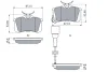 Колодка гальм. диск. AUDI, CITROEN, FIAT, FORD, LANCIA, PEUGEOT, SEAT, VW задн. (вир-во Bosch) BOSCH 0-986-424-813 (фото 6)