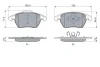 Колодка гальм. диск. CITROEN C4 передн. (вир-во Bosch) BOSCH 0-986-424-825 (фото 5)