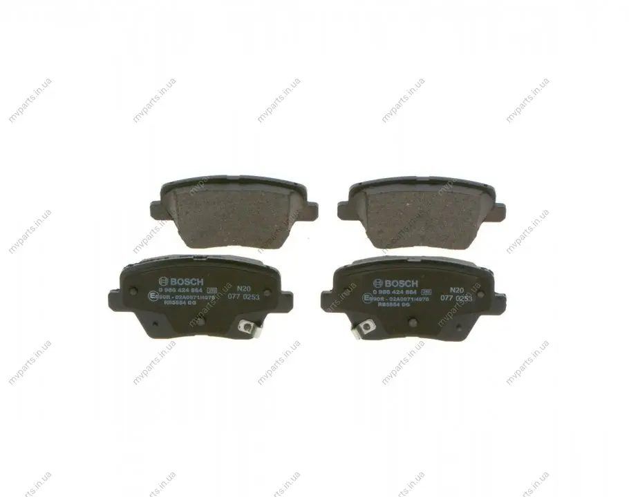 Колодки гальмівні (задні) Hyundai i30 16-/Kia Ceed 18- 0 986 424 864 BOSCH 0-986-424-864 (фото 1)