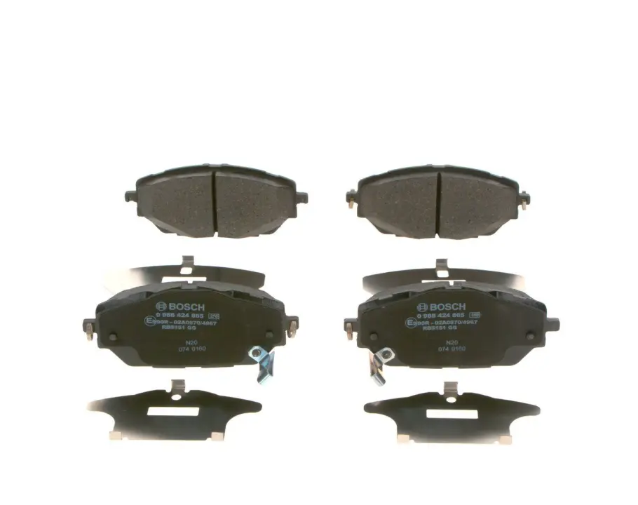 Колодки гальмівні (передні) Toyota C-HR 16- 0 986 424 865 BOSCH 0-986-424-865 (фото 1)