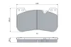 Колодки гальмівні (передні) BMW 5 (G30/F90) 17- /X5 (G05/F95) 19- (Brembo) 0 986 424 921 BOSCH 0-986-424-921 (фото 5)