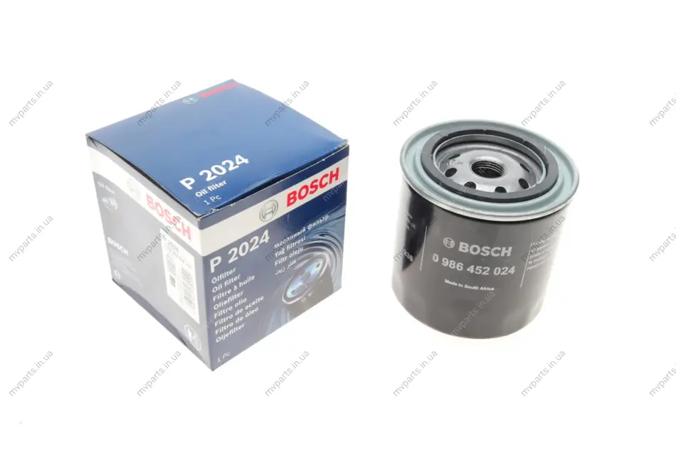 Фільтр масляний Nissan Almera/Patrol/Primera/Sunny 1.7-2.8 80-00 0 986 452 024 BOSCH 0-986-452-024 (фото 1)