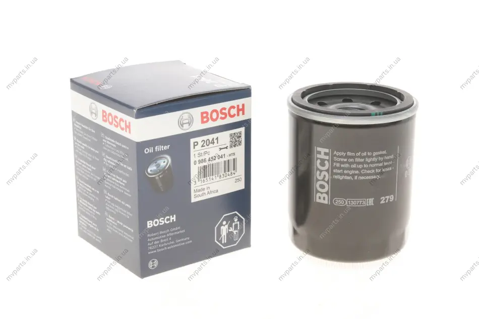 Фільтр масляний Mazda 626 II-V 1.8-2.0/Smart Forfour 0 986 452 041 BOSCH 0-986-452-041 (фото 1)