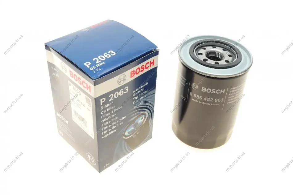 Фільтр масляний Mitsubishi Pajero 2.8TDI/3.2DI-D 0 986 452 063 BOSCH 0-986-452-063 (фото 1)