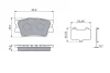 Колодки гальмівні (задні) Toyota Camry/Rav4/Lexus ES 06- 0 986 460 119 BOSCH 0-986-460-119 (фото 5)
