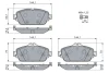 Колодки гальмівні (передні) MB C-class (W205/S205/C205) 13-/E-class (W213/S213/C238) 16- 0 986 460 128 BOSCH 0-986-460-128 (фото 5)
