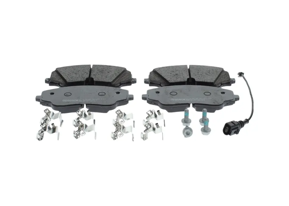 Колодки гальмівні (передні) Audi A3 20-/VW Golf VIII 19-/Tiguan/Arteon 20- (+датчик) 0 986 460 162 BOSCH 0-986-460-162 (фото 1)