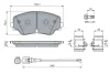 Колодки гальмівні (передні) Audi A3 20-/VW Golf VIII 19-/Tiguan/Arteon 20- (+датчик) 0 986 460 162 BOSCH 0-986-460-162 (фото 5)