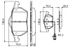 Колодка гальм. диск. AUDI 100 (44, 44Q, C3, 4A, C4) передн. (вир-во Bosch) BOSCH 0-986-460-937 (фото 4)