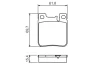 Колодка гальм. диск. MB C-CLASS (W202) задн. (вир-во Bosch) BOSCH 0-986-460-965 (фото 5)