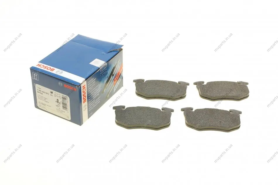 Колодки гальмівні (задні) Citroen Saxo/Xsara/Peugeot 105/205/206/306/309 84- 0 986 460 970 BOSCH 0-986-460-970 (фото 1)