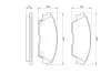 Колодки гальмівні (передні) Honda Civic 87-95 0 986 460 972 BOSCH 0-986-460-972 (фото 5)