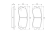 Колодка гальм. диск. MITSUBISHI GALANT, LANCER 90 - передн. (вир-во Bosch) BOSCH 0-986-460-979 (фото 4)