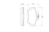 Колодка гальм. диск. VOLVO 440/460/480 передн. (вир-во Bosch) BOSCH 0-986-460-989 (фото 4)