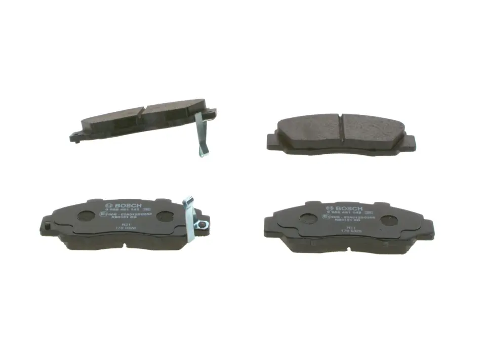 Колодка гальм. диск. HONDA ACCORD передн. (вир-во Bosch) BOSCH 0-986-461-142 (фото 1)
