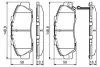 Колодка гальм. диск. HONDA ACCORD передн. (вир-во Bosch) BOSCH 0-986-461-142 (фото 5)