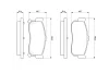 Колодка гальм. диск. NISSAN PRIMERA задн. (вир-во Bosch) BOSCH 0-986-461-144 (фото 7)