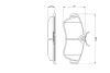 Колодка гальм. диск. NISSAN ALMERA передн. (вир-во Bosch) BOSCH 0-986-461-147 (фото 3)