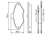 Колодки гальмівні (передні) Citroen Xantia 93-03 (+ датчики) 0 986 461 757 BOSCH 0-986-461-757 (фото 5)