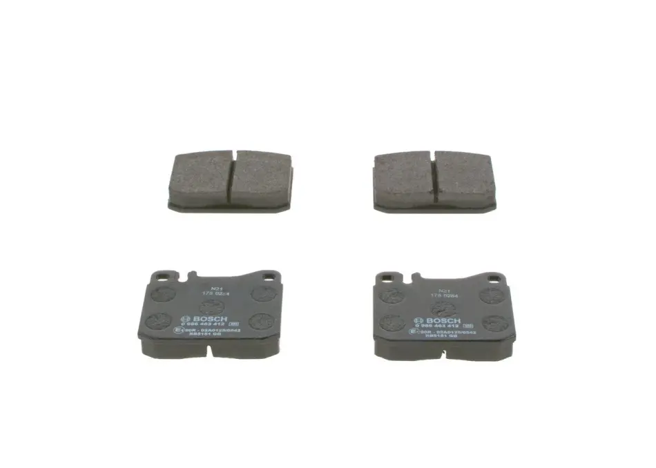 Колодки гальмівні (передні) MB 123 (W123)/S-class (W126) 76-91 0 986 463 412 BOSCH 0-986-463-412 (фото 1)